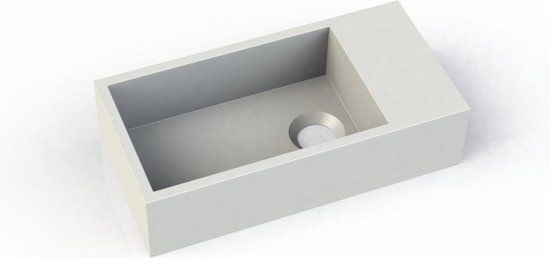 BWS Crosstone Lisa Fontein - 36x18x9 cm - Solid Surface - Mat Wit