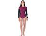 Hurley Advant Texture 2/2 Mm Shorty à manches longues et fermeture éclair sur le devant pour femme rouge 4 femme