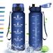 HoneyHolly Drinkfles, 500 ml, motiverende sportfles, BPA-vrij, waterfles voor sport, fitness, yoga, school, kantoor