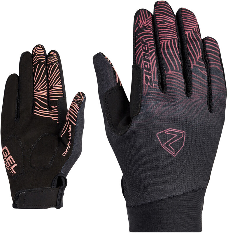 Ziener Conny Touch Long Bike Gloves Women, roze/zwart