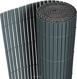 neu.haus Flexibele tuinscherm balkonscherm PVC 1,5x3 m grijs