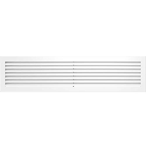 Kratki ventilatierooster haardrooster FRESH 17cm x 70cm wit