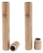 Support de brosse à dents en bambou - Lot de 2 - Boîte de voyage portable - 8,3 cm
