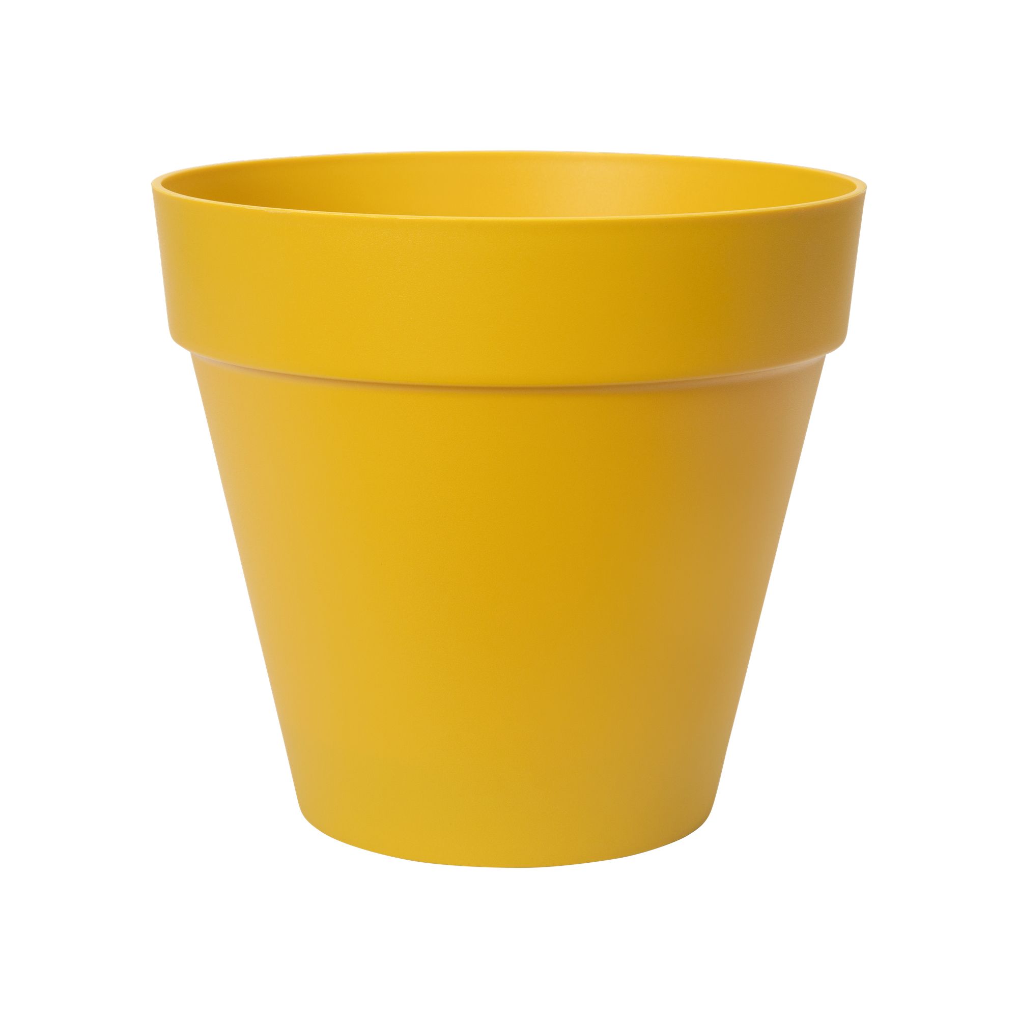 Elho Loft Urban Round 30 - Yellow Plastic Outdoor Planter - 28.5 x 26 cm