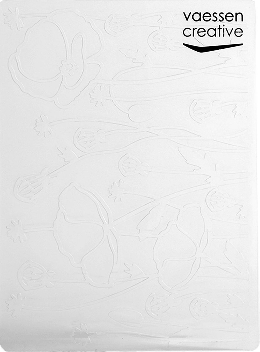 Vaessen Creative Embossing folder klaproosveld