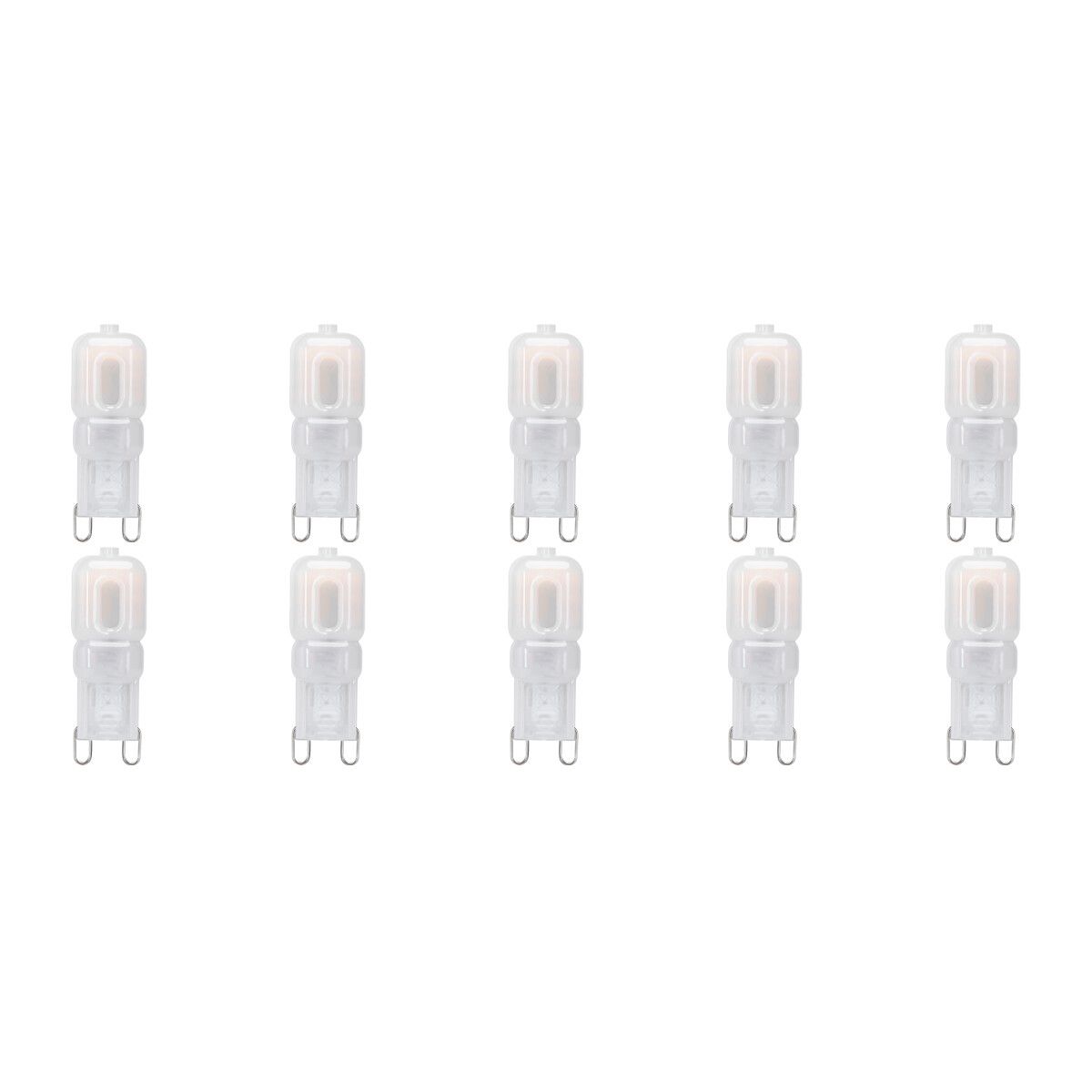 Velvalux Voordeelpak LED Lamp 10 Pack - G9 - Dimbaar - 3W - Helder/Koud Wit 6000K - Vervangt 32W