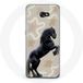 Maniacase Etui voor Samsung Galaxy A8 2016 Zwart Friese paardenrace