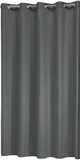 Sealskin Douchegordijn - Textiel - Grijs - 180x200 cm - Ringen