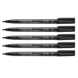STAEDTLER Lumocolor 317 Permanente marker – zwart, enkel, 1,0 mm
