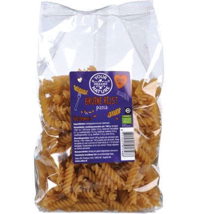Your Organic Nature Bruine rijst pasta glutenvrij 500 G