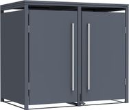 Westmann Pedura-2 Metalen Containerombouw met Pedaal bediening - 2 kliko's - Antraciet
