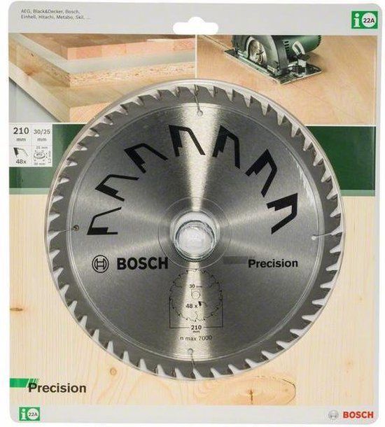 Bosch Cirkelzaagblad Precision 210 x 30/25 x2.5mm T48
