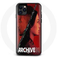 Maniacase Hoesje voor Iphone 11 Pro Archief 81 horrorfilm cassette status x-files Fringes rood Vissers parallelle wereld Maniacase