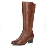 Caprice Cognac Leren Dames Hoge Laarzen - Cognac - 38