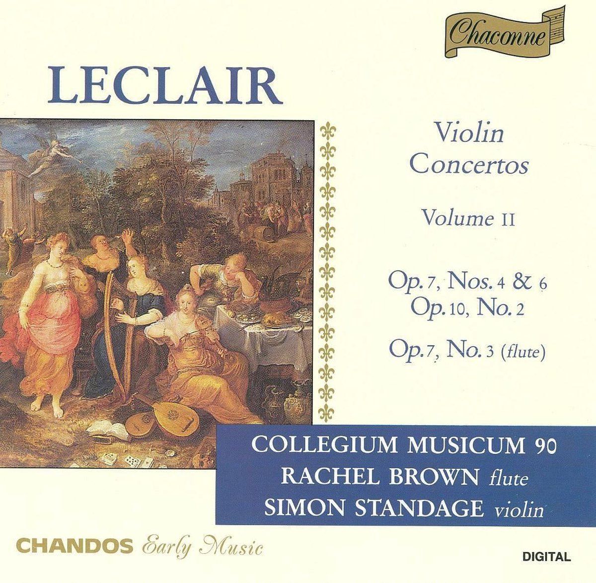 PIAS Nederland Leclair: Violin Concertos Vol 2 / Simon Standage, Rachel Brown et al
