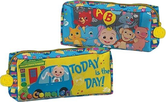 Cocomelon Etui Junior 21 X 5 Cm Polyester/satijn Groen/blauw