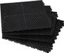 Vevor 24 x drainagemat vloertegels in elkaar grijpend 415x415mm 17,6mm zwart