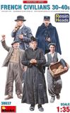 MiniArt Modelbouwpakket Militaire voertuigen - 38037 French Civilians 1930-40 Plastic - 1:35