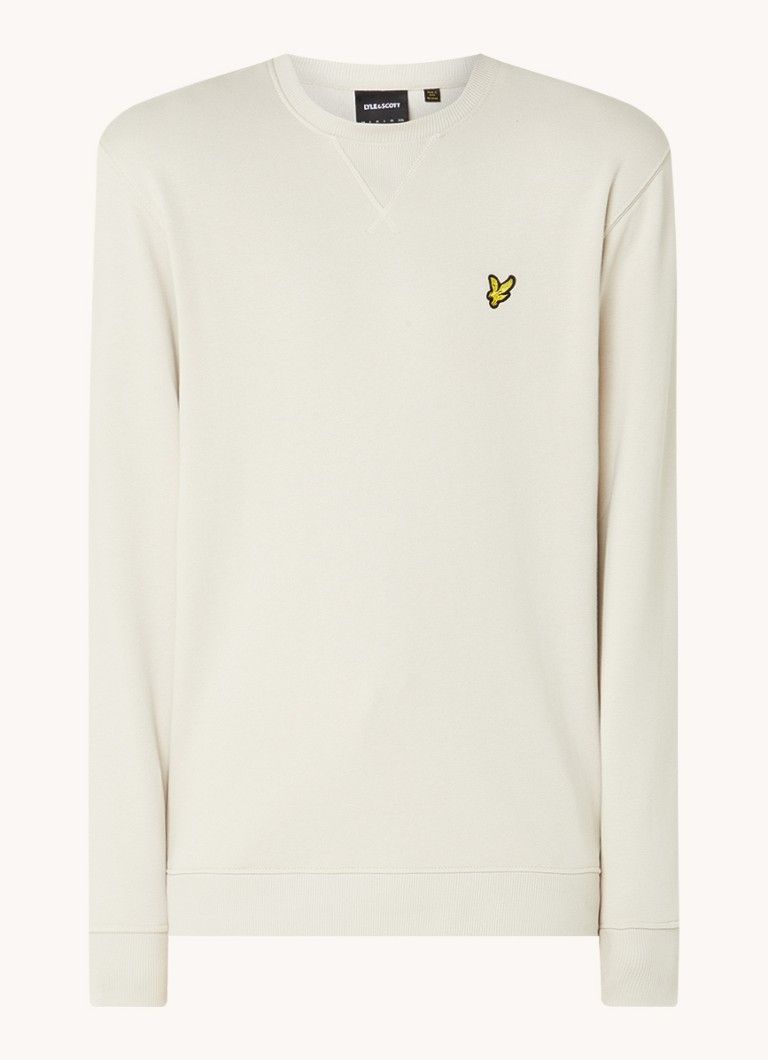 Lyle & Scott Sweater van biologisch katoen met logoborduring