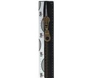 Opti Prym Ritssluiting Metaal 6mm Antiek Messing Deelbaar Zwart #000 40 cm