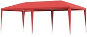 vidaXL Tente de réception Rouge 600 x 300 x 255 cm PE et acier