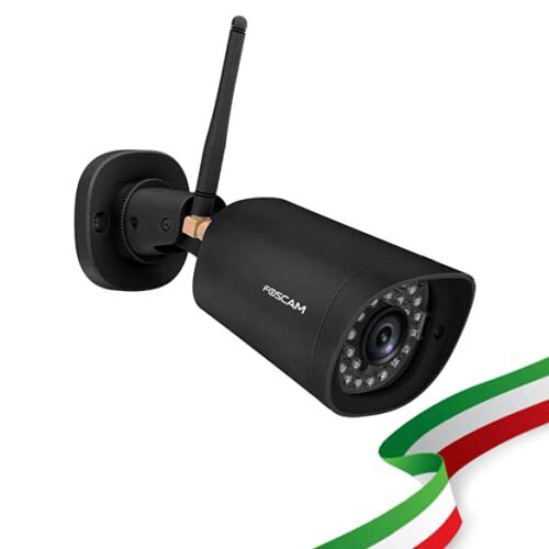 Foscam FI9902P 2 megapixel Full HD1080P H.264 Wireless / kabel met nachtzicht 20 meter compatibel met Alexa kleur zwart (camera)