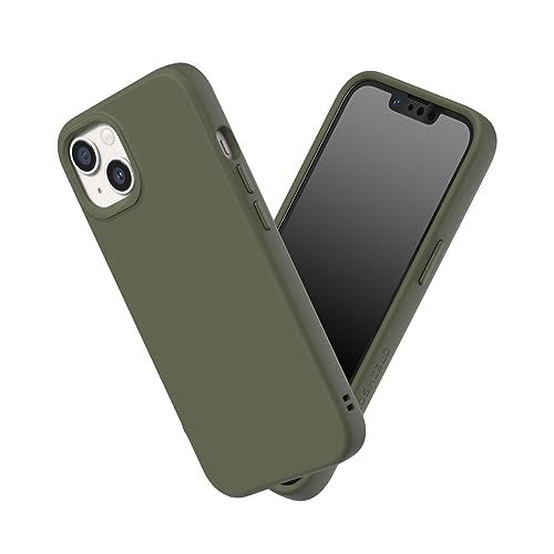 RhinoShield SolidSuit Case for iPhone 13/14 - Shockproof, Slim, Premium Finish, 3.5m Drop Protection - Seaweed Green