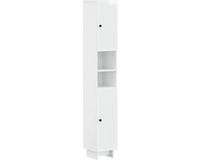 vidaXL Badkamerkast met Open Plank EDE Hoogglans Wit 30 x 31 x 190 cm