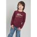 TYGO & vito jersey rechtvallende longsleeve met print - donkerrood
