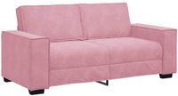 vidaXL Tweezitsbank 180x78x84 cm fluweel roze
