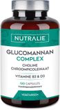 Glucomannan Nutralie Glucomannan Complex - 120 Capsules - Gewichtsverlies Ondersteuning Supplementen - Mannen en Vrouwen - met Choline, Chroompicolinaat, Vitamine B3 & D