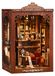 Sols en bois kit de puzzle miniature coin livre - Bibliothèque crépusculaire - Style vintage - Pour adultes