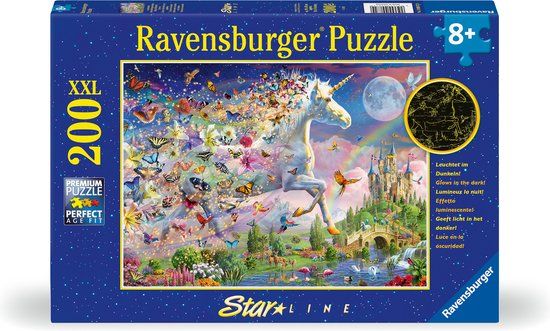 Ravensburger Puzzel Fantasy Unicorn Star Line - Legpuzzel - 200 Stukjes