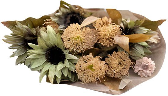 Buitengewoon Boet Buitengewoon de Boet Boeket gedroogde kunstbloemen groen