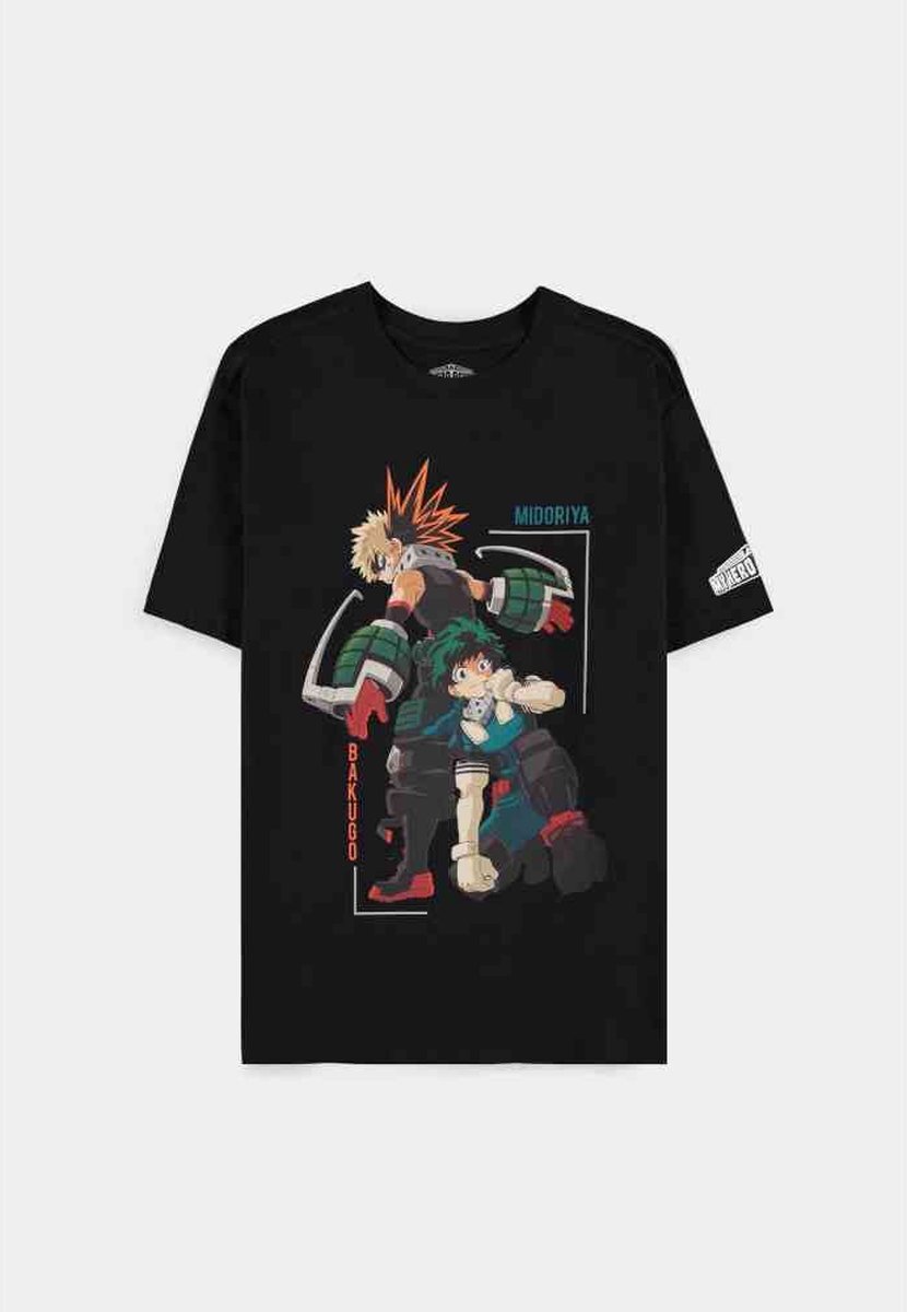 Difuzed My Hero Academia Heren Tshirt -XL- Izuku Midoriya Zwart