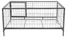 Clôture pour poules et poulailler - Clôture pour poules d'intérieur et d'extérieur - Récupération automatique des œufs - Convient pour 9-10 coqs - Matériau : fer - Couleur : noir