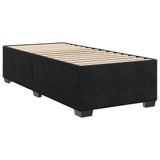 VidaXL Boxspring met matras fluweel zwart 90x200 cm
