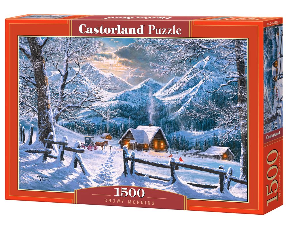 Castorland Snowy Morning - 1500 stukjes Puzzel