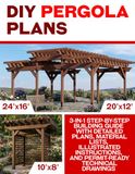 Build Your Own Backyard Pergolas: 3-in-1 Step-by-Step Building Guide