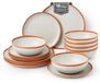 Ensemble de vaisselle de camping pour 6 personnes, design vintage aux motifs d'agrumes