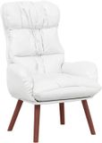 vidaXL Fauteuil Wit Kunstleer 69 x 74 x 93 cm