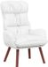 vidaXL Fauteuil Wit Kunstleer 69 x 74 x 93 cm