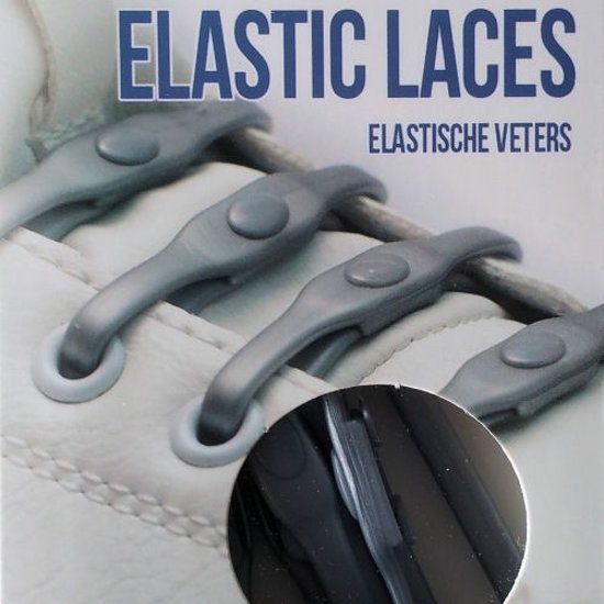 Shoeps Elastische veter zilver 14 stuks