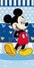 Disney Mickey Mouse Strandlaken Navy - 70 x 140 cm - Katoen