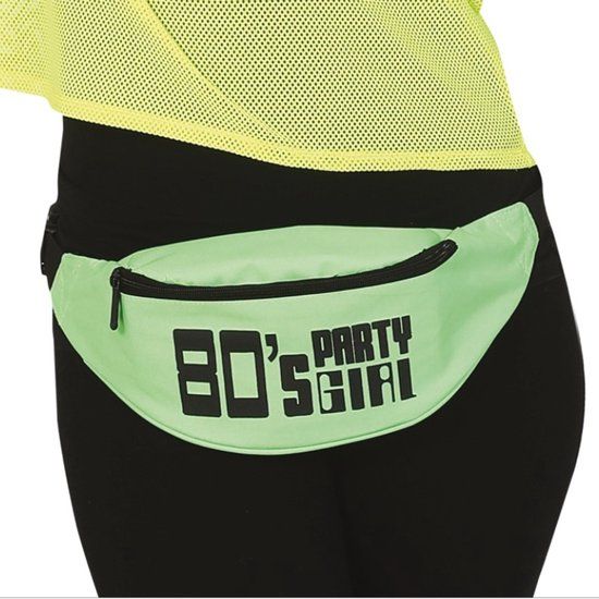Fiestas Guirca - Heuptas 80's Party Girl Neon Groen
