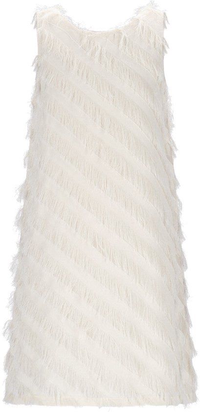 Like Flo Moscou Flo Fringes Dress Meisjes Jurk Ecru Maat 104