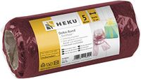 HEKU Textielvezel decoratieve band, bordeaux, 5m x 12cm