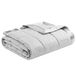 Madison Park Cambria Down alternatieve deken, premium 3M Scotchgard-vochtafvoerbehandeling, lichtgewicht en zachte bedhoes voor de zomer met satijnen bekleding, oversized kingsize grijs