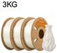 PLA Filament - filament pour imprimante 3D - 1,75 mm - Faible retrait - Encastrable sous plan pour imprimantes 3D FDM et stylos 3D - Bien enroulé - Ivoire, 3 kg
