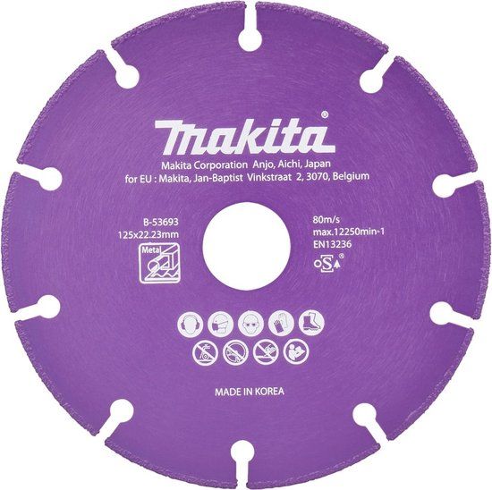 Makita Diamantschijf voor metaal 125x22,2 mm B-53693